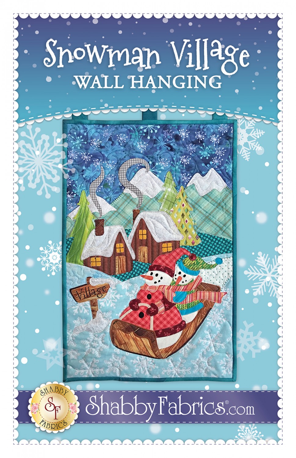 Snowman Village Wall Hanging Pattern