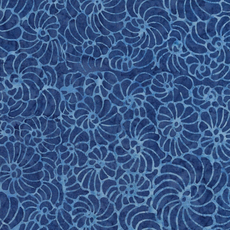 Island Batik Mystery - Scrolling Denim