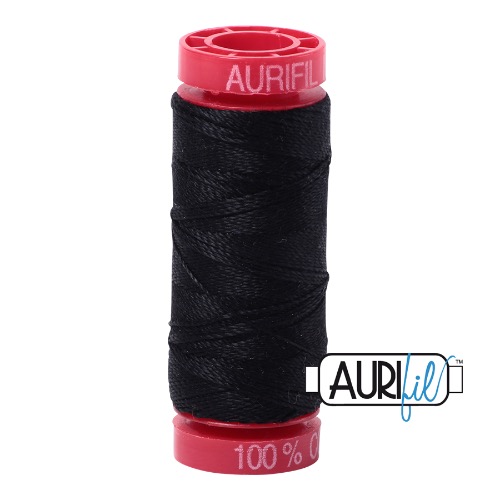 Aurifil 12 50m 2692 Black Cotton Thread