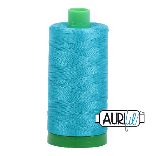 Aurifil 40 1000m 2810 Turquoise Cotton Thread