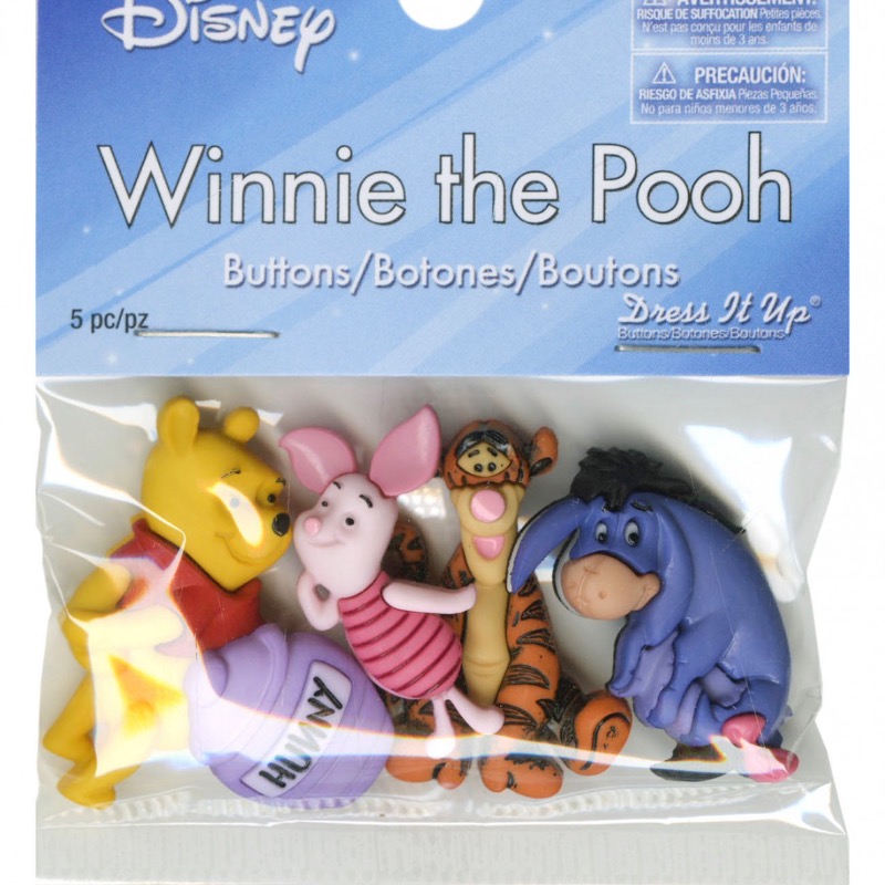 Disney Winnie the Pooh Button Embellishments