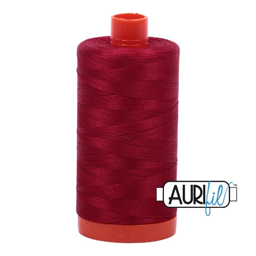 Aurifil 50 1300m 2260 Red Wine Cotton Thread