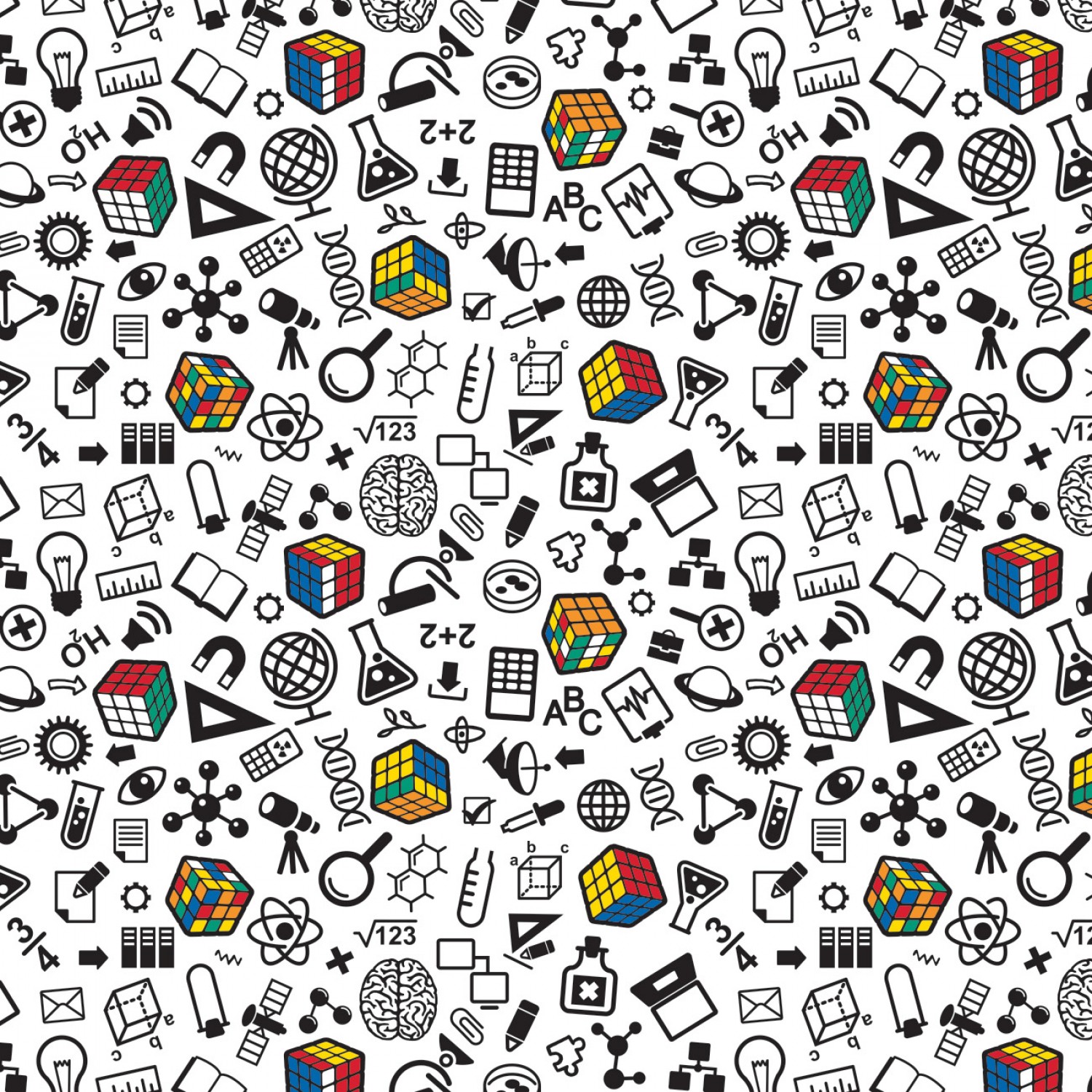 Rubik's I'm a Genius Fabric