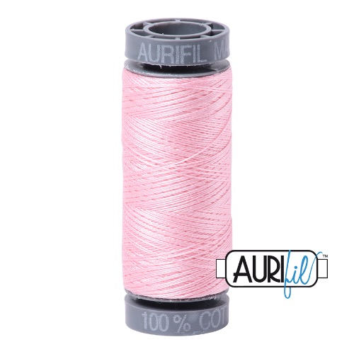 Aurifil 28 100m 2423 Pale Pink Cotton Thread