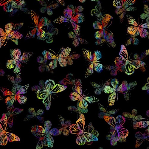 Urban Jungle Butterflies Fabric - Multi