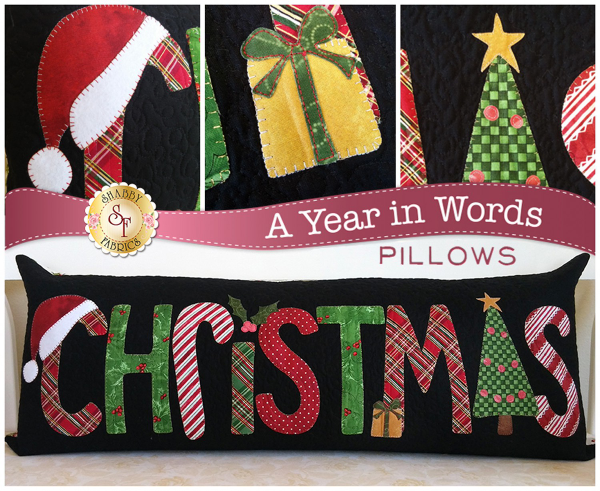 A Year In Words Christmas December Pillow Pattern