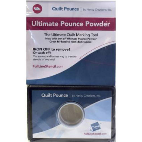 Ultimate Pounce Powder Pad for Quilt Stencils. White