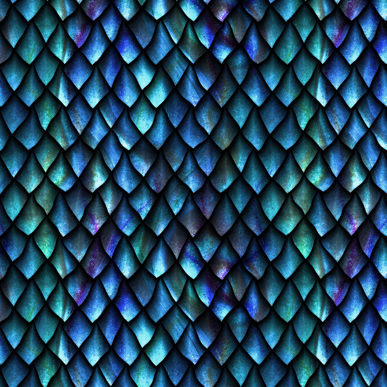 Blue Dragon Scales Fabric