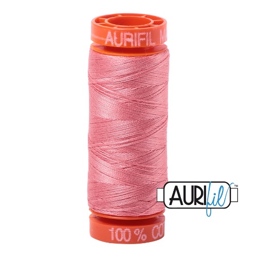 Aurifil 50 200m 2435 Cotton Thread Peachy Pink