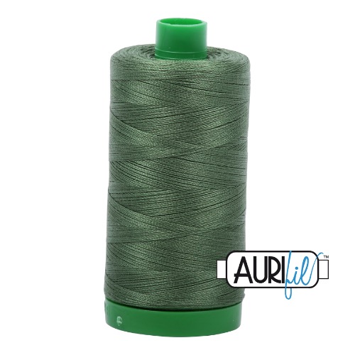 Aurifil 40 1000m 2890 Very Dark Grass Green Cotton Thread