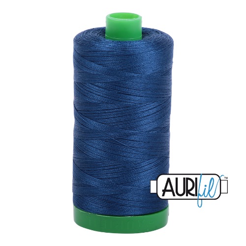 Aurifil 40 1000m 2783 Medium Delft Blue Cotton Thread