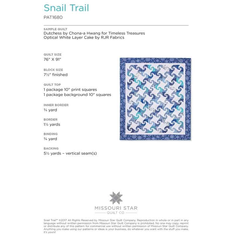 Missouri Star Snail Trail Quilt Pattern