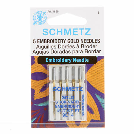 Schmetz Gold Embroidery Needles size 90/14