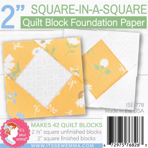 Square in a Square Quilt Block 2in Foundation Paper Pad