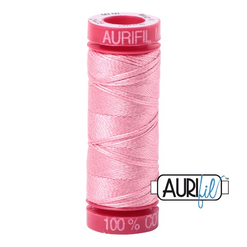 Aurifil 12 50m 2425 Bright Pink Cotton Thread