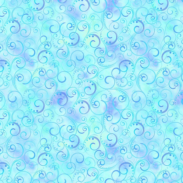 Benartex 108'' Swirling Splendor Aqua