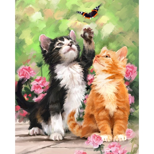 Kittens and Butterflies Panel
