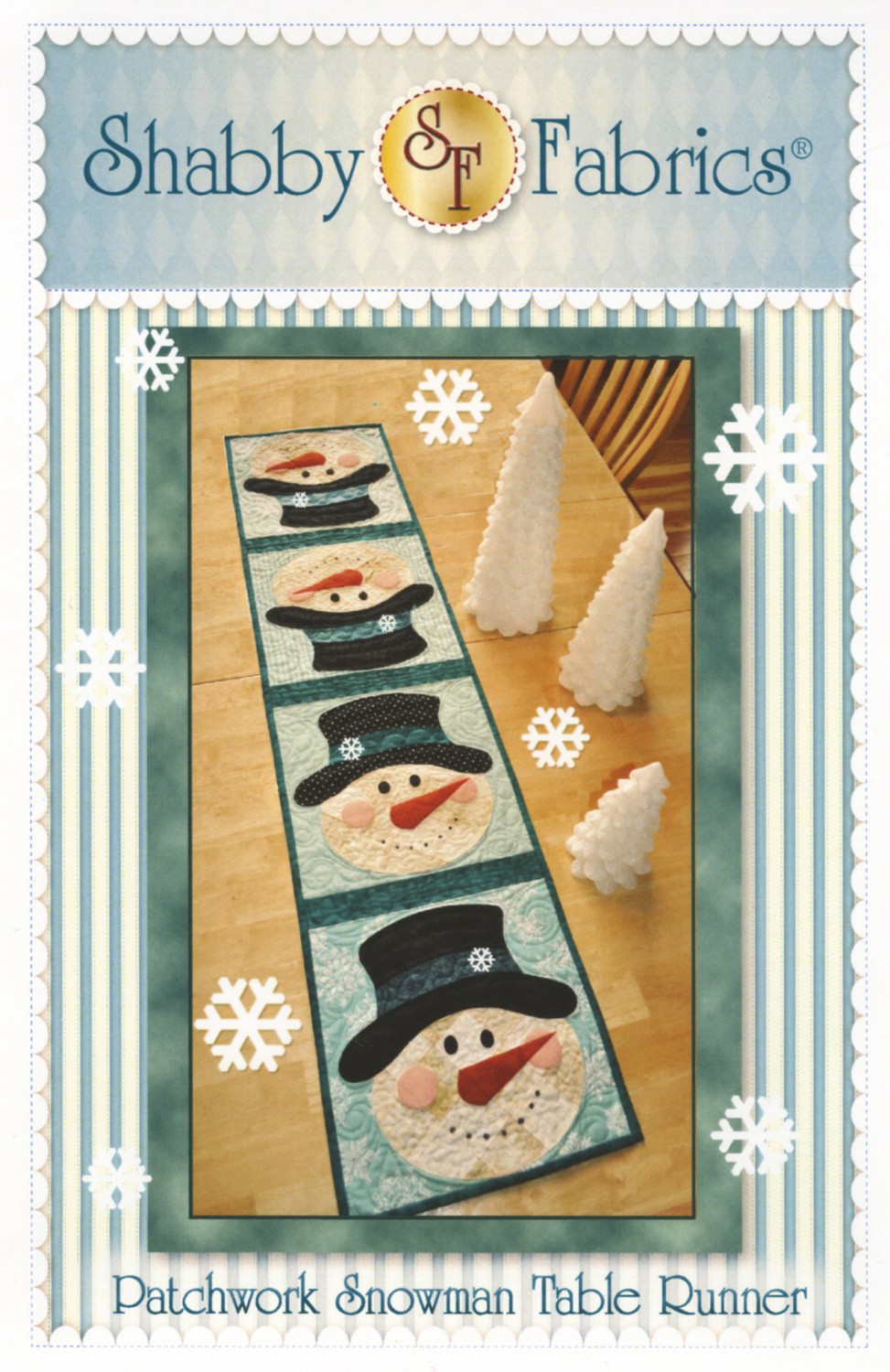 Patchwork Snowman Table Runner Pattern