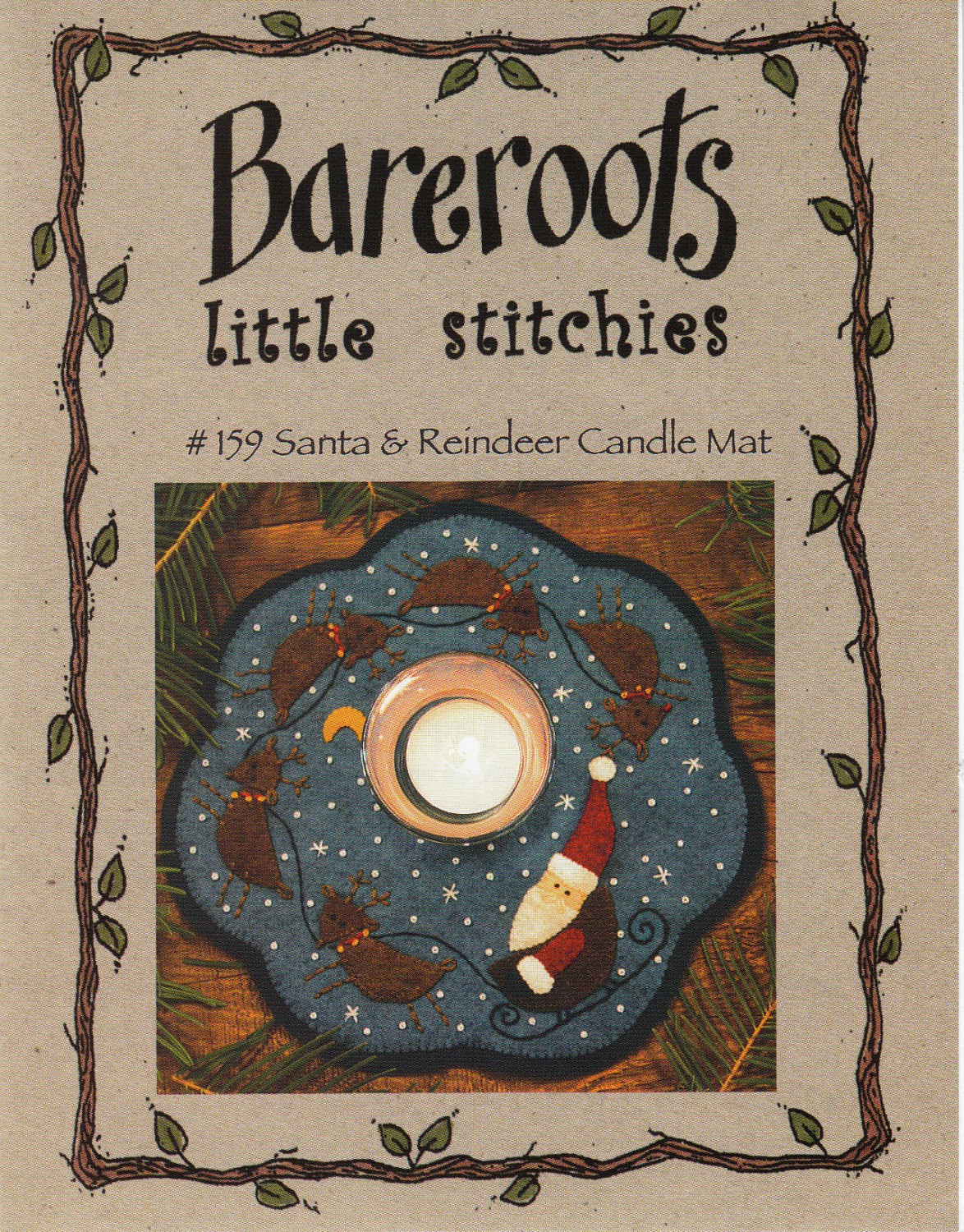 Bareroots Little Stitches Candle Mat Pattern