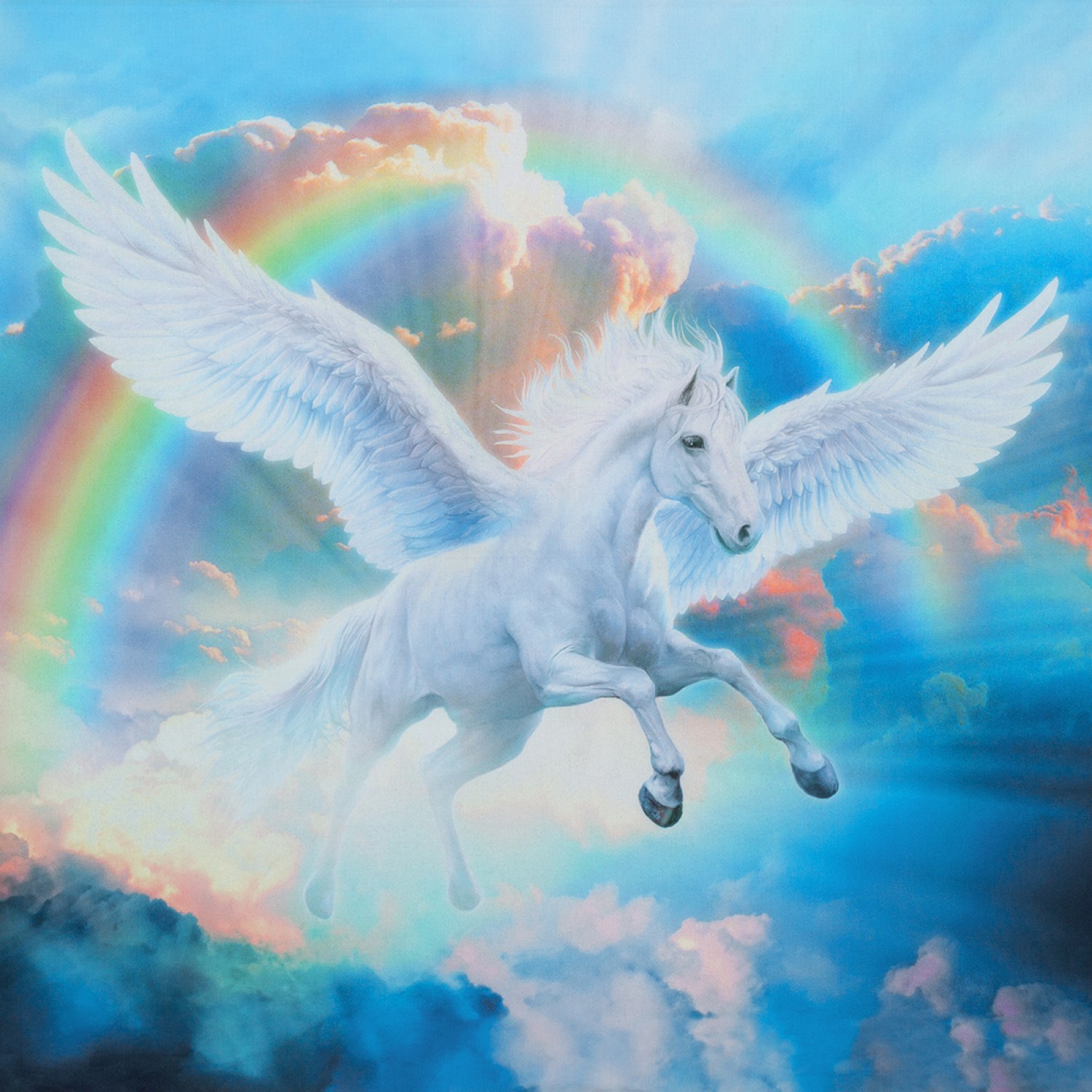 Rainbow Pegasus Digitally Printed Panel 36in