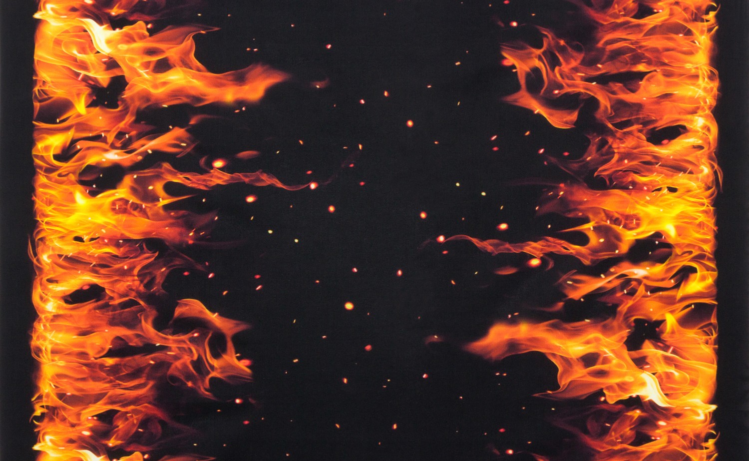 Flames Blaze Border Fabric