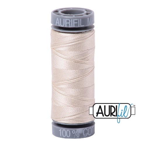 Aurifil 28 100m 2310 Light Beige Cotton Thread