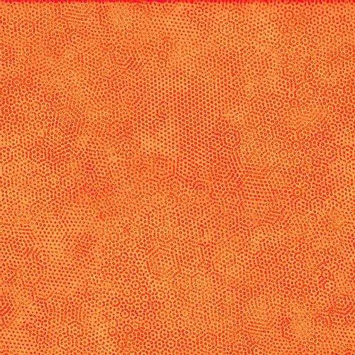 1867/O1 Carrot Makower Andover Dimples Fabric