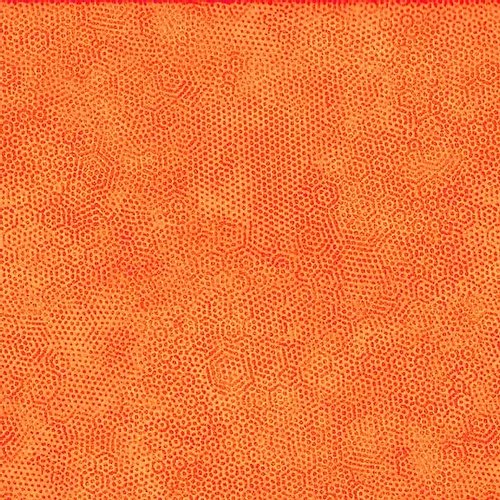 1867/O1 Carrot Makower Andover Dimples Fabric