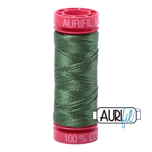 Aurifil 12 50m 2890 Very Dark Grass Green Cotton Thread