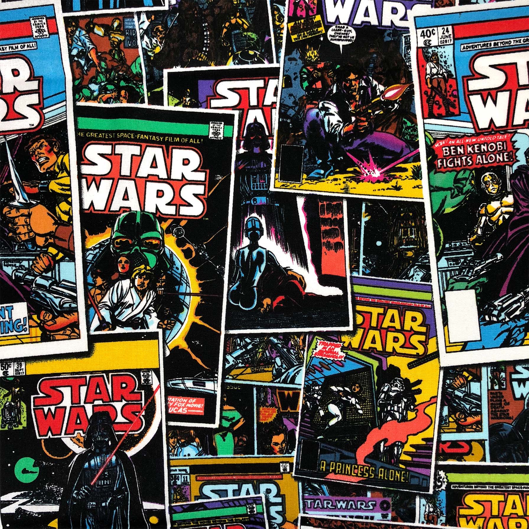 Star Wars Comic Book Covers Fabric