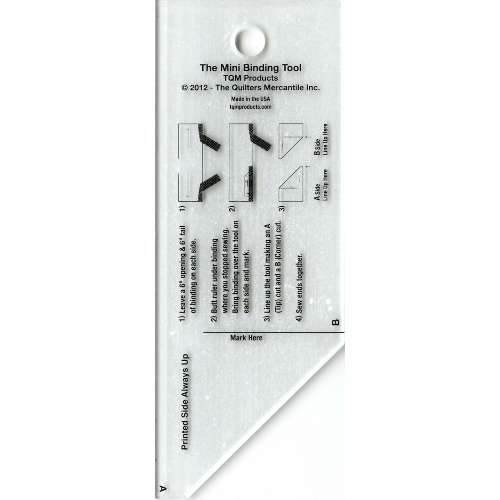 Mini binding Tool Template Ruler