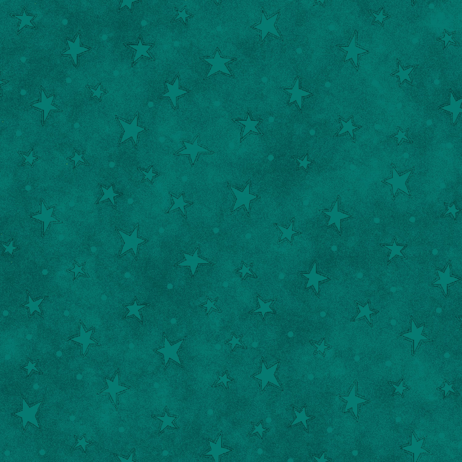 New Teal Starry Fabric