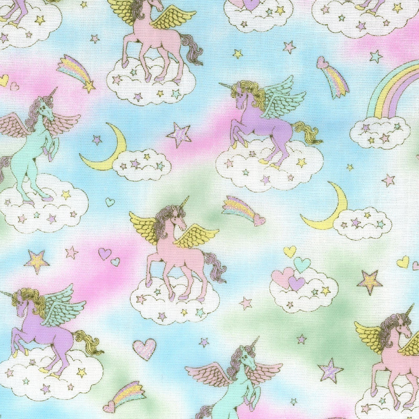 Cosmo Fairy Tales Unicorn Double Gauze