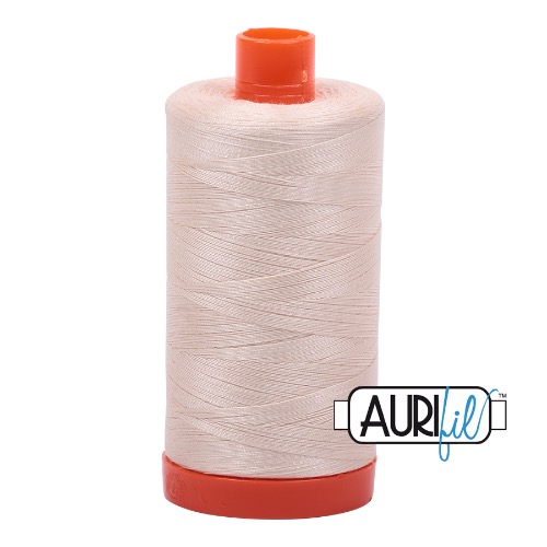 Aurifil 50 1300m 2000 Light Sand Cotton Thread