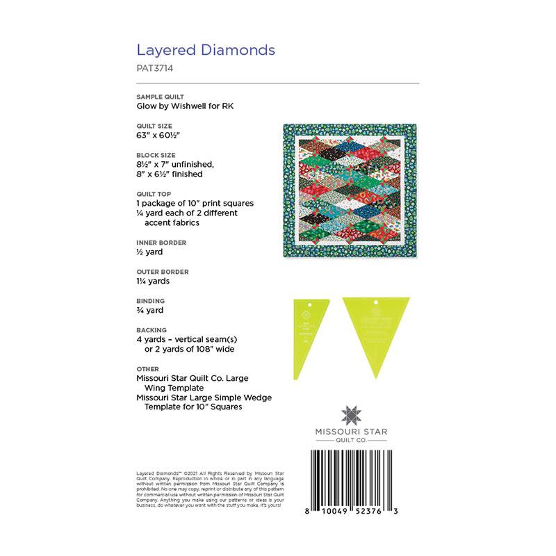 Missouri Star Layered Diamonds Pattern