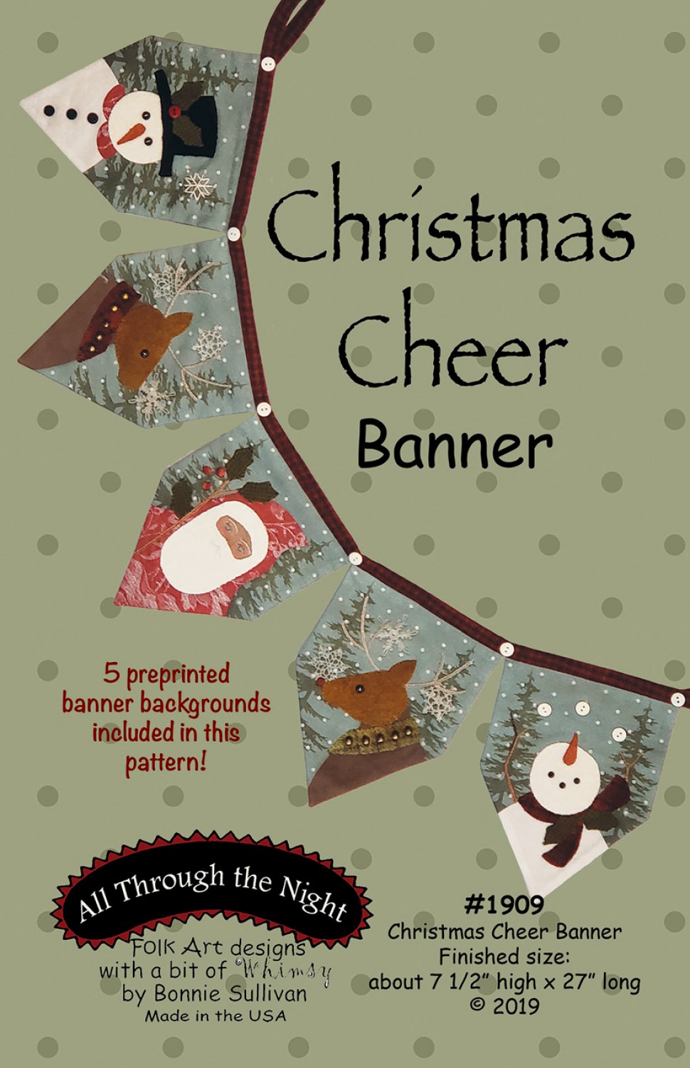 Christmas Cheer Pattern with Preprinted Panel