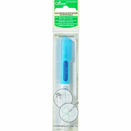 Chacopen Blue Water Soluble Dual Tip Pen With Eraser