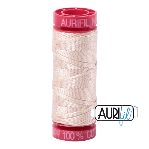 Aurifil 12 50m 2000 Light Sand Cotton Thread