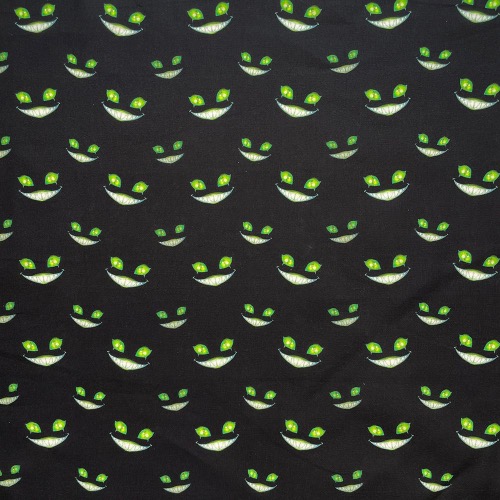 Cheshire Cat Green Fabric
