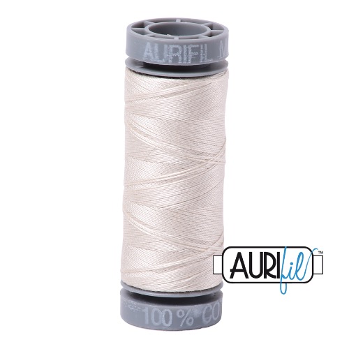 Aurifil 28 100m 2309 Silver White Cotton Thread