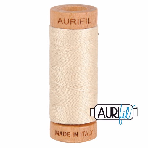 Aurifil 80 280m 2310 Light Beige Cotton Thread
