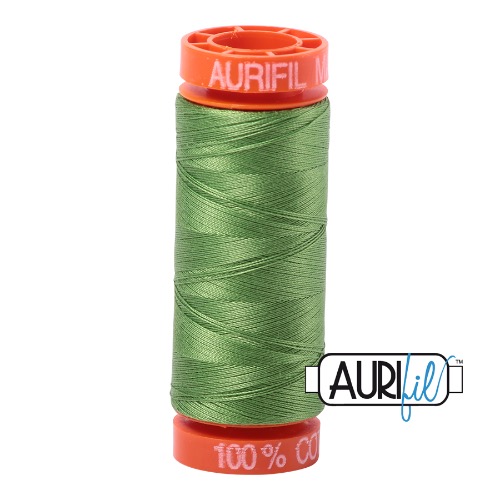 Aurifil 50 200m 1114 Cotton Thread Grass Green
