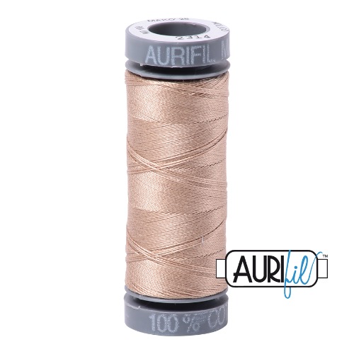 Aurifil 28 100m 2314 Beige Cotton Thread