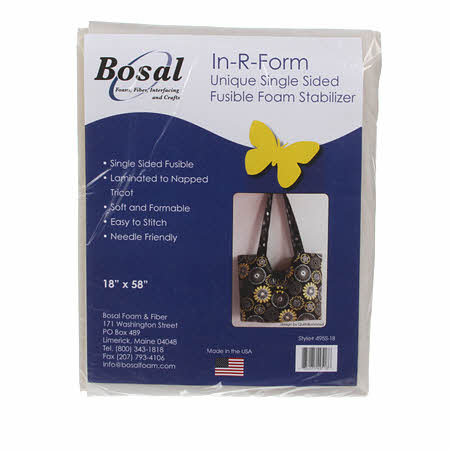 Bosal In R Form Iron on pre-cut 18'' x 58'' single sided