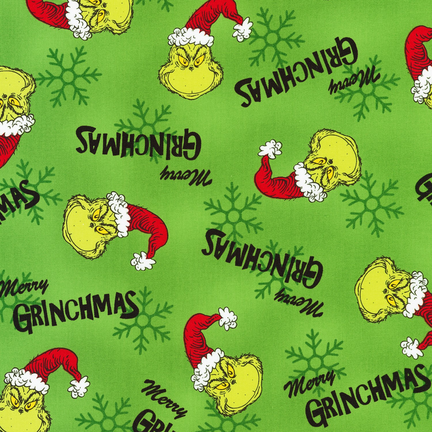 How the Grinch Stole Christmas Green Fabric