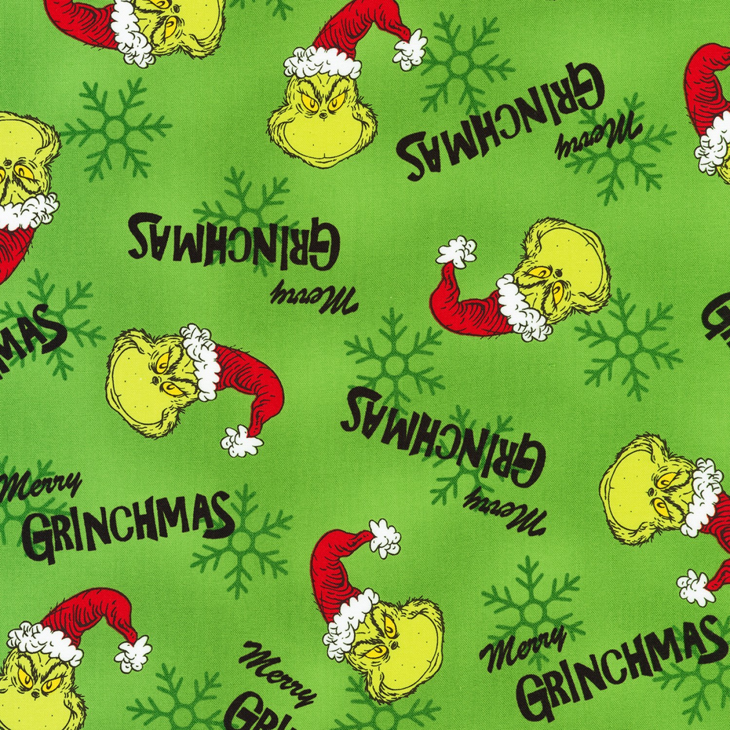 How the Grinch Stole Christmas Green Fabric The Quilt Shop