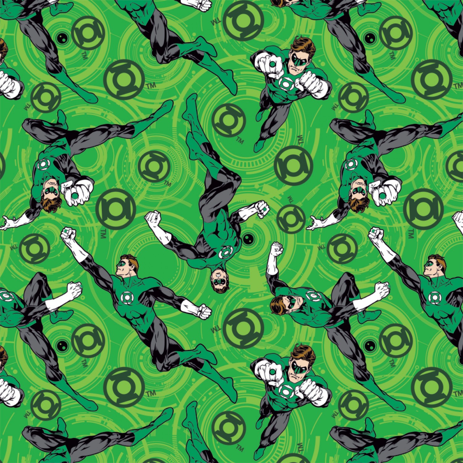 DC Comics Green Lantern Core Energy Fabric - Green