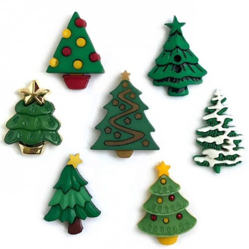 Christmas Tree Buttons