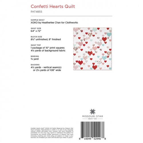 Missouri Star - Confetti Hearts - Quilt Pattern