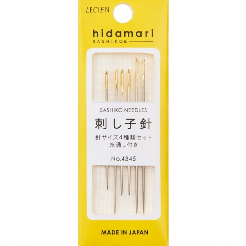 Cosmo Hidamari Sashiko Needles Assorted 6 pcs